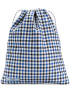 Prada Check Patterned Tote Bag - Blue