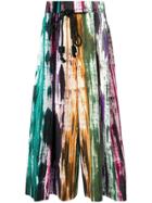Issey Miyake Men Patterned Midi Skirt - Green