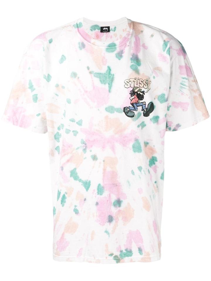 Stussy Tie-dye Style T-shirt - White