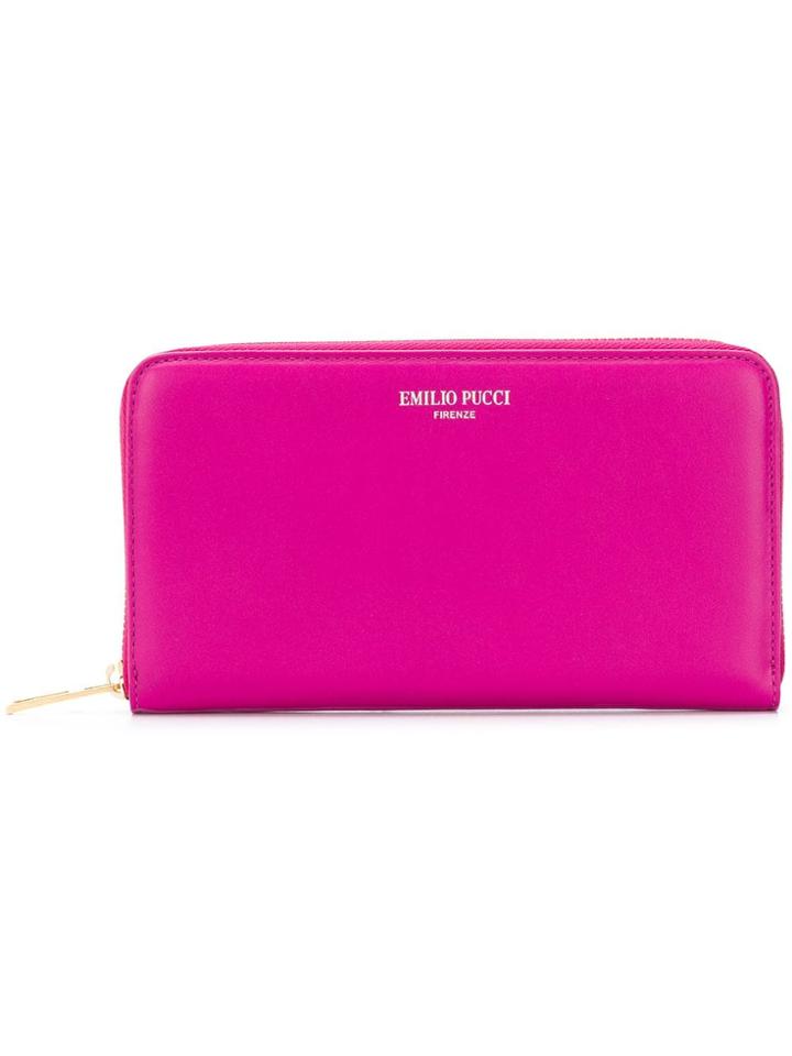Emilio Pucci Zip Around Wallet - Pink & Purple