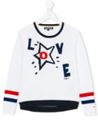 Tommy Hilfiger Junior - Love Jumper - Kids - Cotton - 10 Yrs, Girl's, White