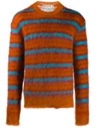 Marni Striped Knit Jumper - Orange