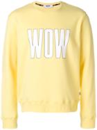 Msgm Wow Print Sweatshirt - Yellow & Orange