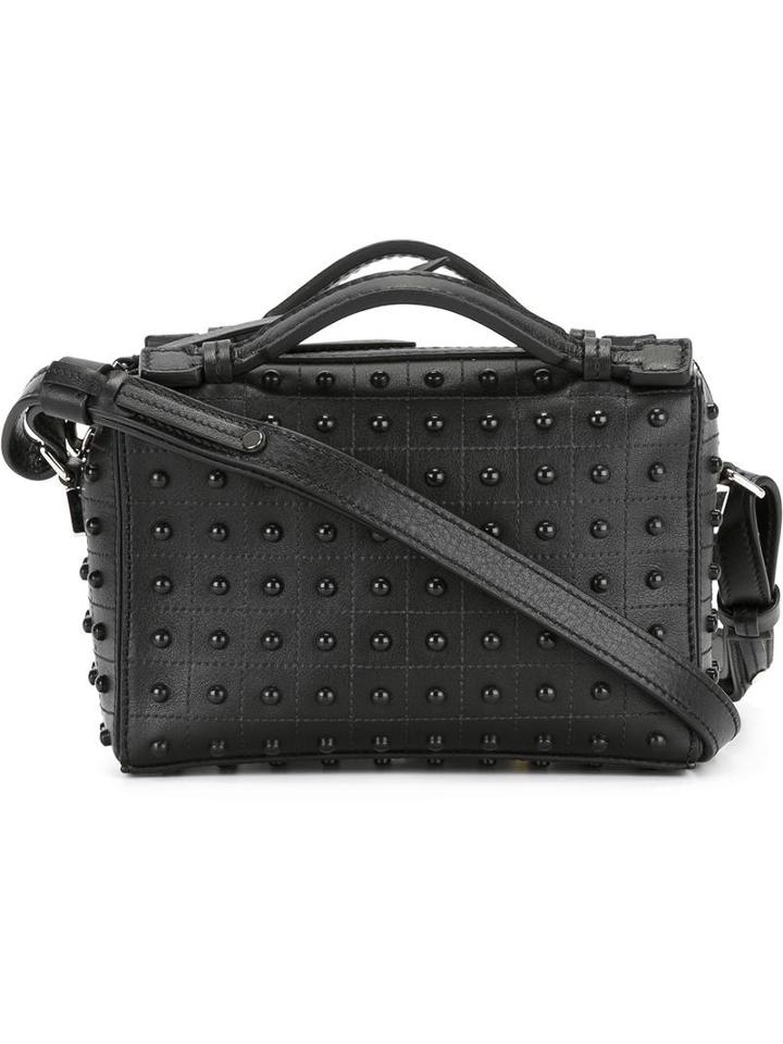 Tod's Studded Cross Body Bag, Women's, Black, Leather/plastic