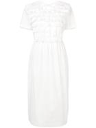 Comme Des Garçons Girl Broderie Anglaise Ruffle Dress - White