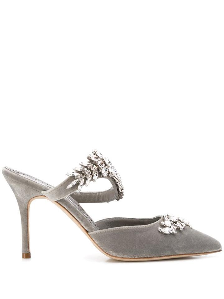 Manolo Blahnik Lurum Pumps - Grey