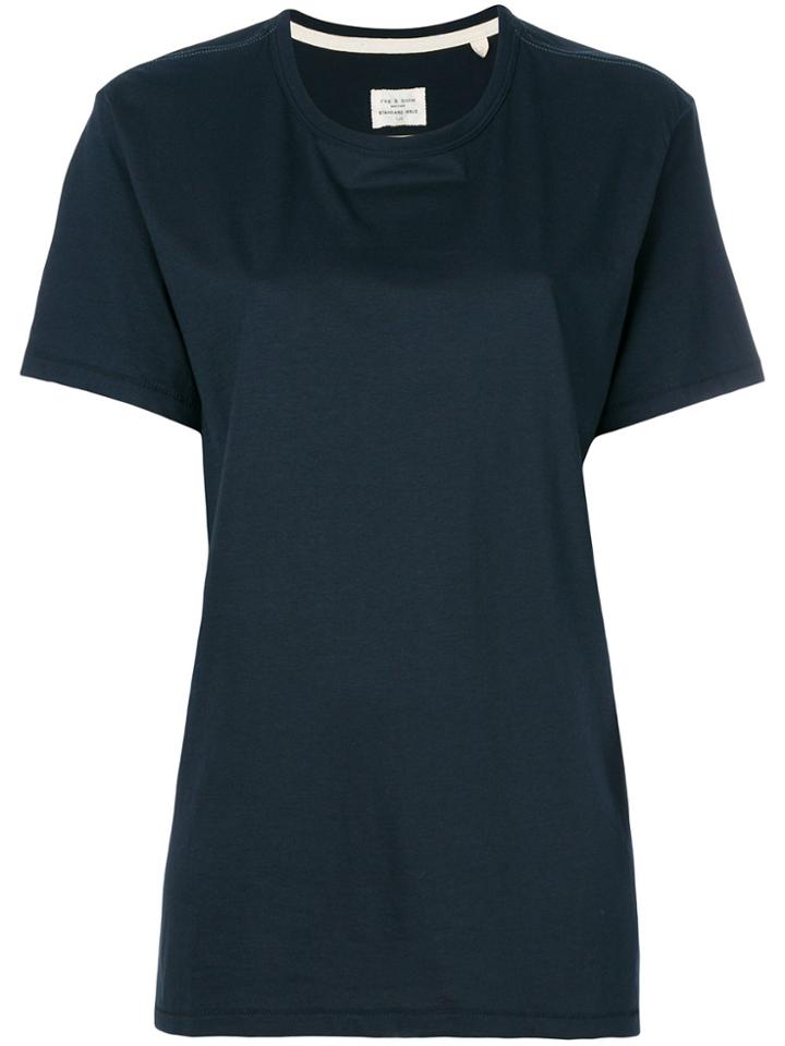 Rag & Bone Crew Neck T-shirt - Blue