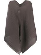 Pleats Please By Issey Miyake Plissé Poncho - Grey