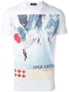 Dsquared2 - Mountain Climbing Print T-shirt - Men - Cotton - S, White, Cotton
