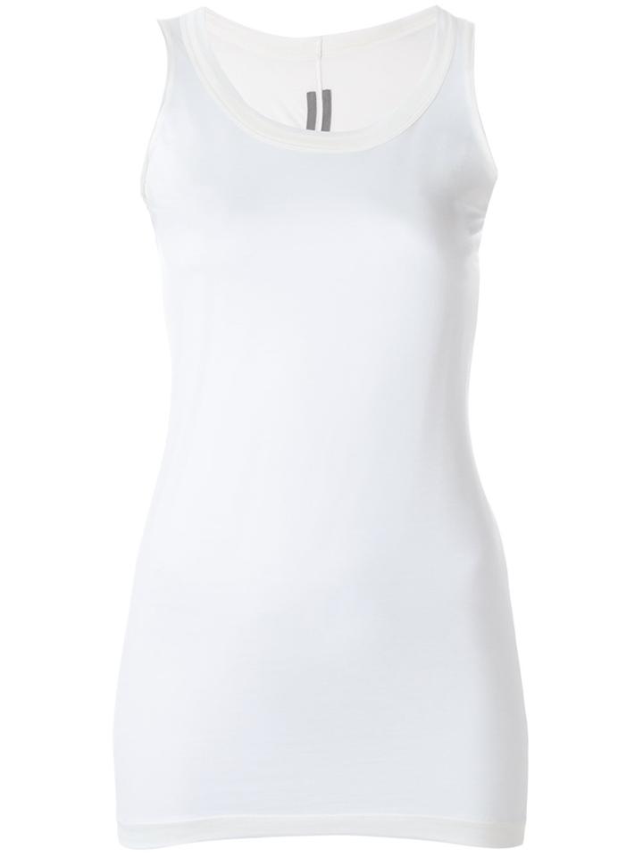 Rick Owens Slim Fit Vest Top - White