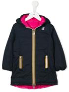 K Way Kids 'denise' Reversible Padded Coat, Girl's, Size: 12 Yrs, Blue
