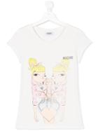 Moschino Kids Girl Print T-shirt - White
