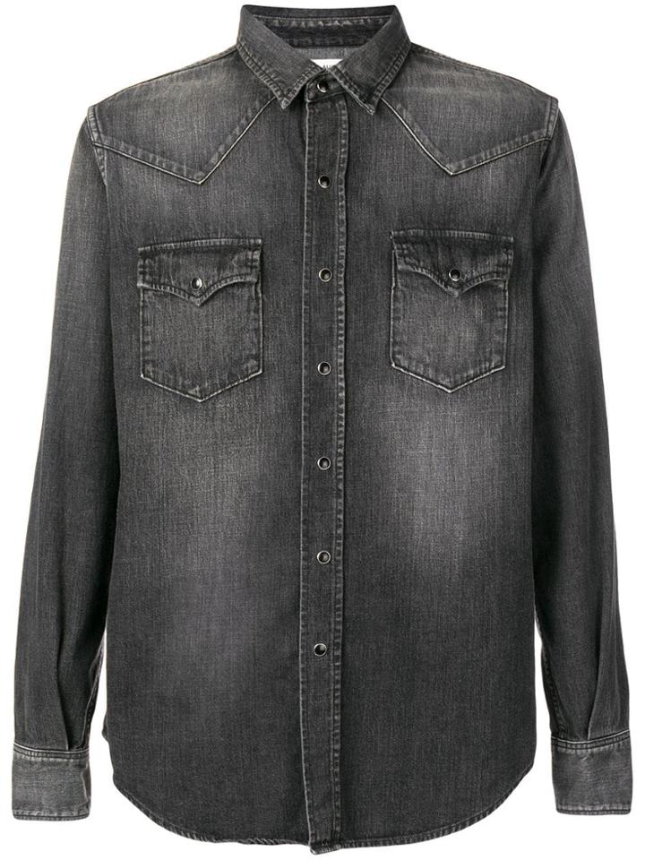 Saint Laurent Western Denim Shirt - Grey