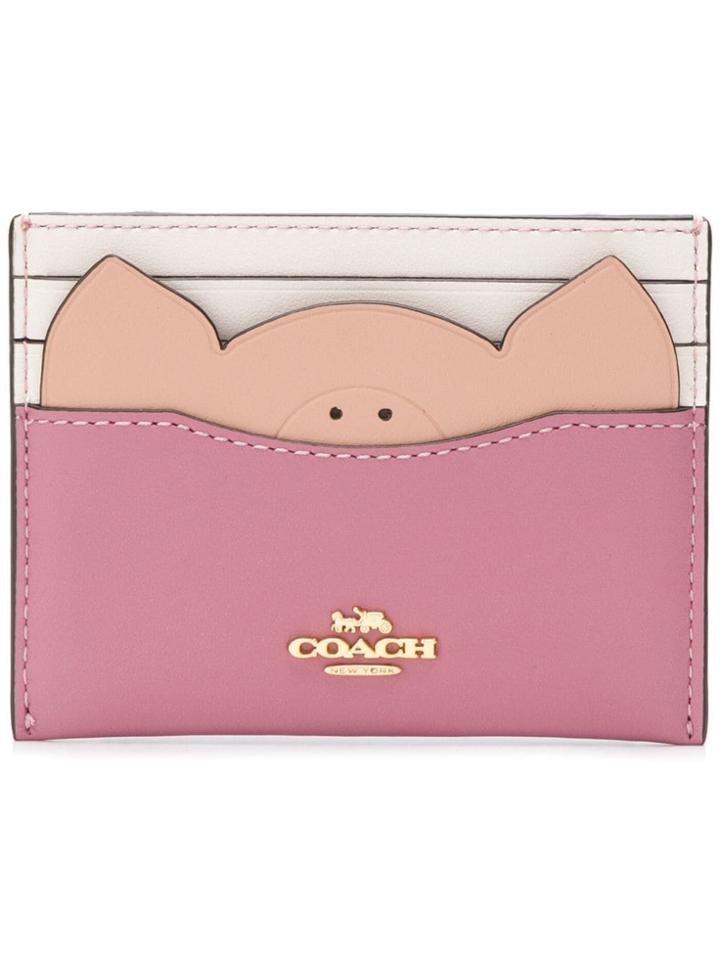 Coach Pig Cardholder - Pink