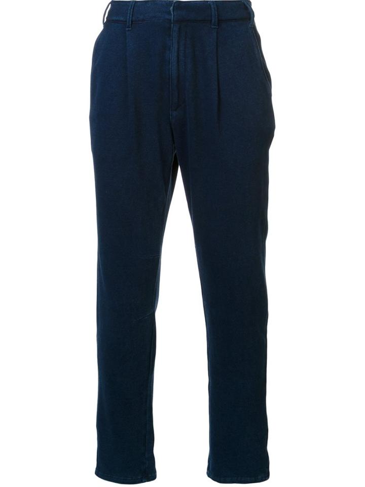 Ag Jeans Drawstring Tapered Trousers, Men's, Size: 34, Blue, Cotton