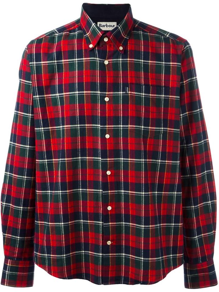 Barbour 'castlebay' Shirt, Men's, Size: Large, Red, Cotton