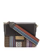 Etro Patterned Panel Tote - Brown