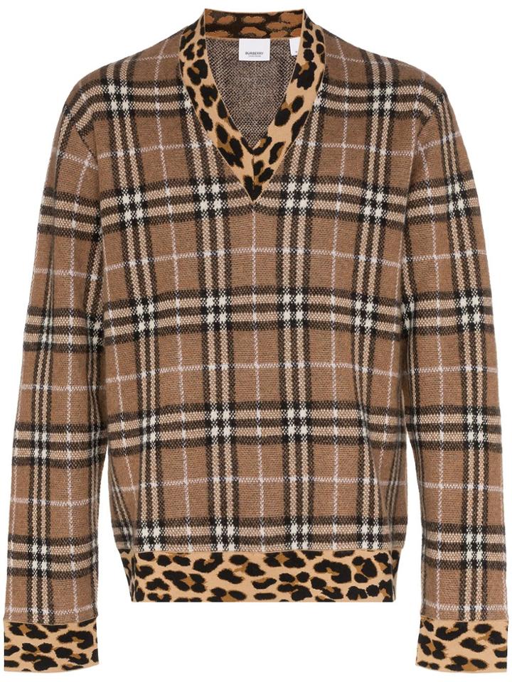 Burberry Vintage Checked Sweatshirt - Brown