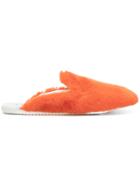 Joshua Sanders Eco Fur Mules - Yellow & Orange