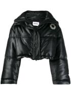 Brognano Oversized Cropped Puffer Jacket - Black