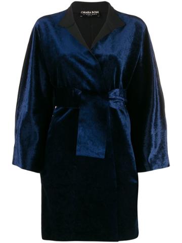 Le Petite Robe Di Chiara Boni Livia Belted Coat - Blue