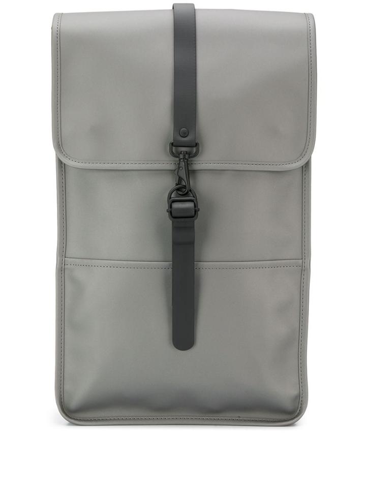 Rains Matte Waterproof Backpack - Grey