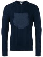Kenzo Tiger Cable Knit Jumper - Blue