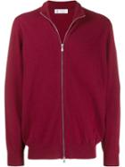 Brunello Cucinelli Zipped Cardigan - Red