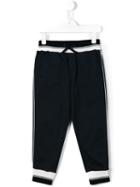 Dolce & Gabbana Kids Striped Trim Track Pants, Kids Unisex, Size: 6 Yrs, Blue, Cotton