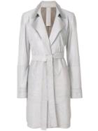 Vanderwilt Belted Midi Coat - Grey