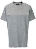 Blood Brother Chest Zip T-shirt - Grey