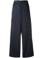 Zucca - Flared Pants - Women - Cotton - M, Blue, Cotton