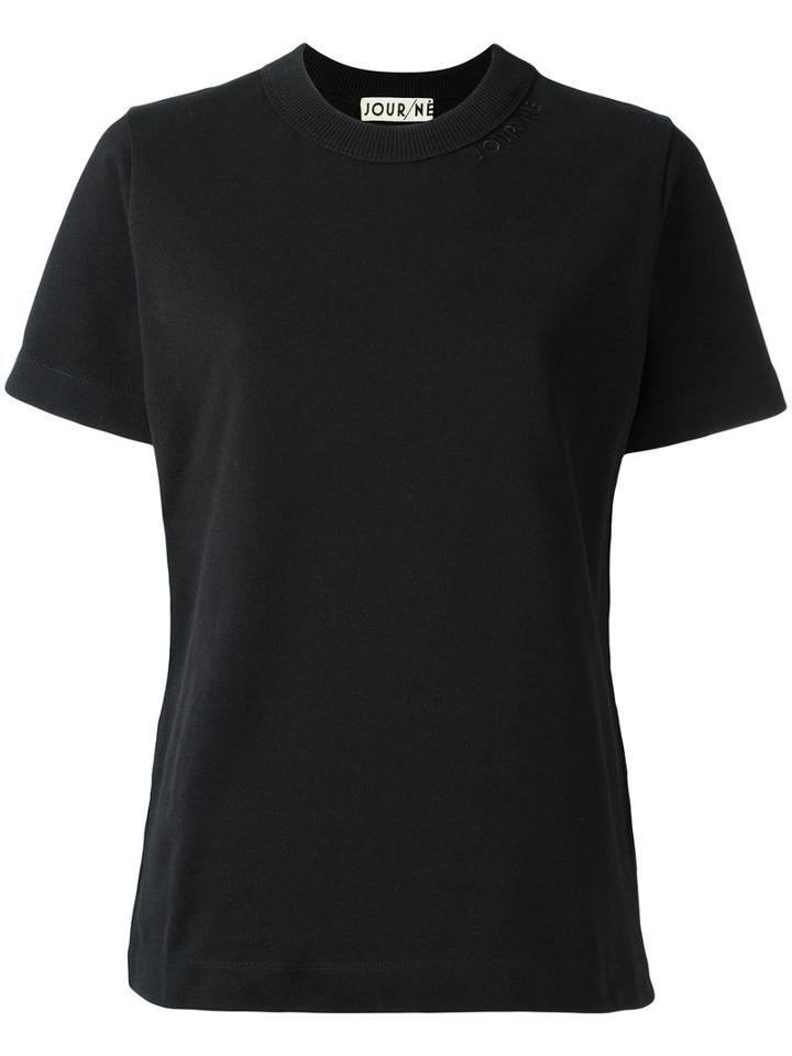 Jour/né - Classic T-shirt - Women - Cotton - 34, Women's, Black, Cotton