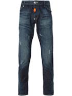 Philipp Plein Super Straight Jeans, Men's, Size: 32, Blue, Cotton/spandex/elastane
