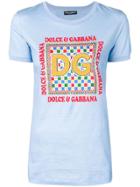 Dolce & Gabbana Textured Detail T-shirt - Blue