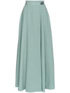 Rejina Pyo Evelyn Rayon Long Wrap Skirt - Green