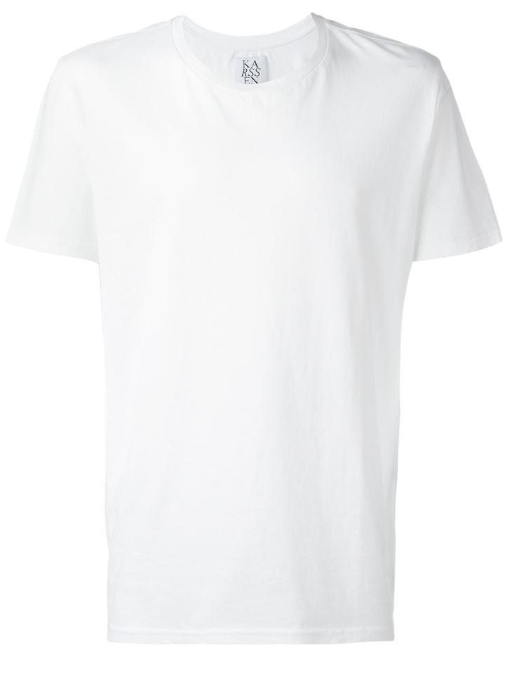 Zoe Karssen Zero Print T-shirt, Men's, Size: Large, White, Cotton