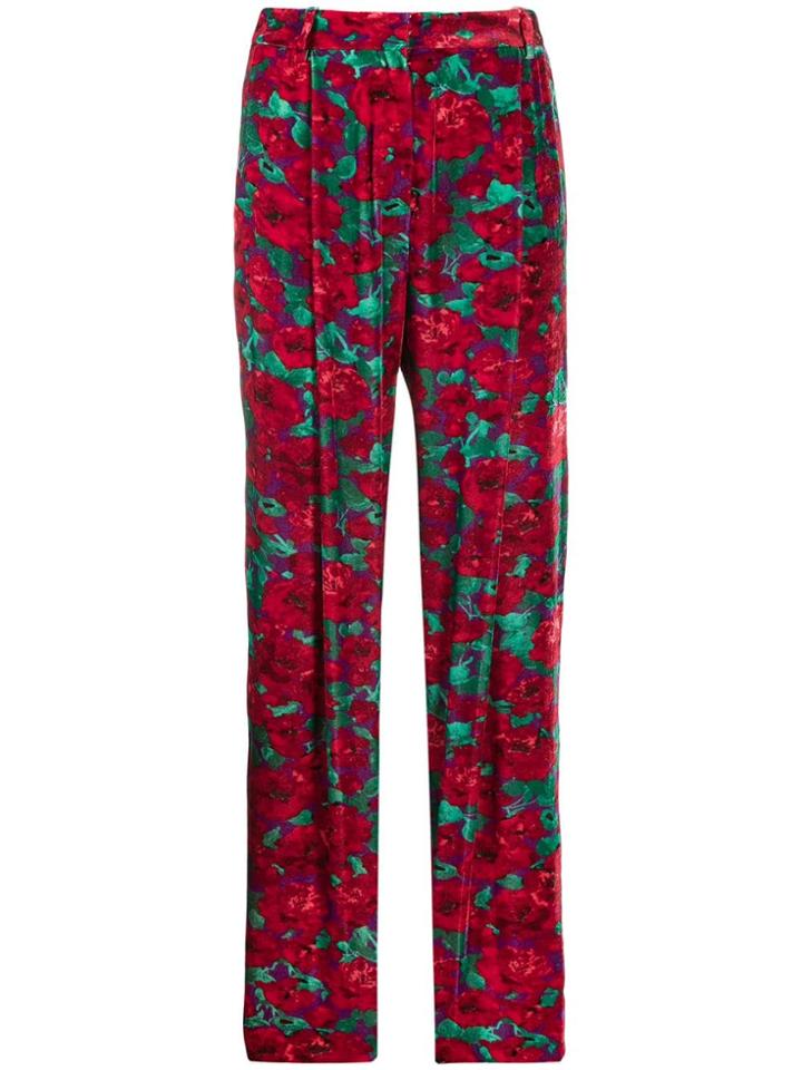 Magda Butrym High Waisted Trousers - Red