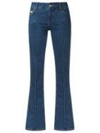 Tufi Duek Flared Jeans, Women's, Size: 38, Blue, Cotton/polyester/spandex/elastane
