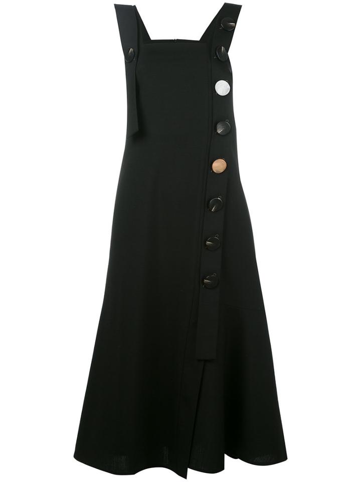 Eudon Choi - Flared Dress - Women - Virgin Wool - 14, Women's, Black, Virgin Wool