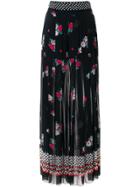 Philosophy Di Lorenzo Serafini Printed Pleated Palazzo Pants - Black