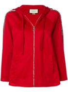 Gucci Crystal Embellished Hoody - Red