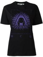 Mcq Alexander Mcqueen Illuminati Print T-shirt, Women's, Size: Small, Black, Cotton