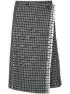 Dorothee Schumacher Checkered Wrap Skirt - Black
