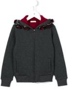 Dolce & Gabbana Kids Appliqué Detail Hoodie, Girl's, Size: 6 Yrs, Grey