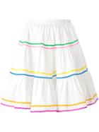 Anna October - Gathered Flared Skirt - Women - Cotton - S, White, Cotton