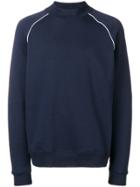 Msgm Back Logo Sweater - Blue