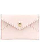 Alexander Mcqueen Skull Envelope Cardholder Wallet - Pink
