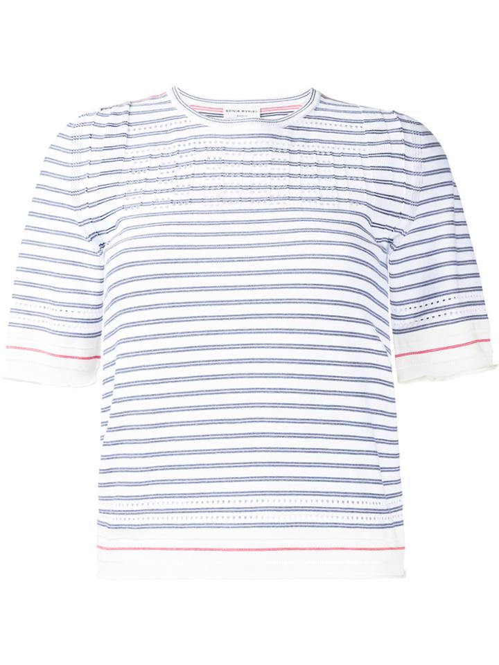 Sonia Rykiel Striped Top - White