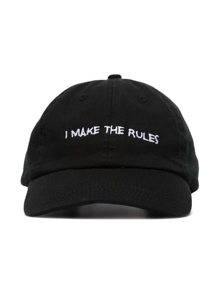 Nasaseasons I Make The Rules Cotton Baseball Cap - Black
